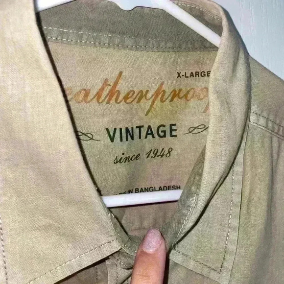 Weatherproof vintage linen long sleeve button down - Picture 3 of 4